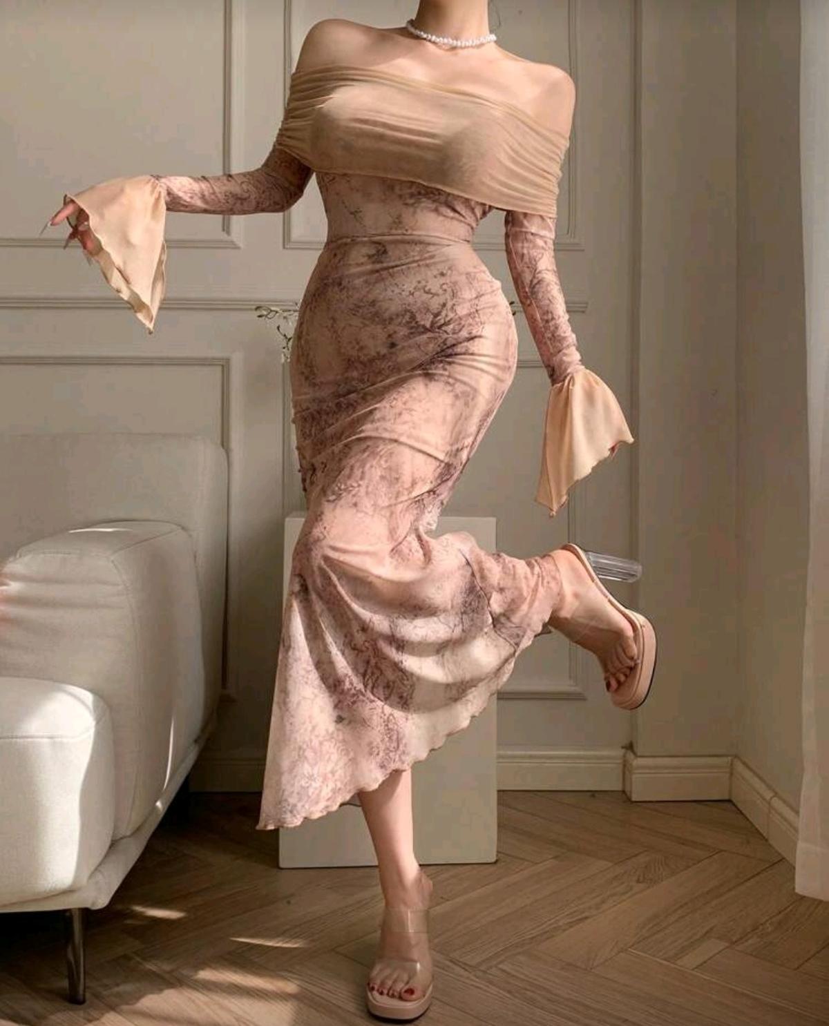 فستان متوسط الطول 1